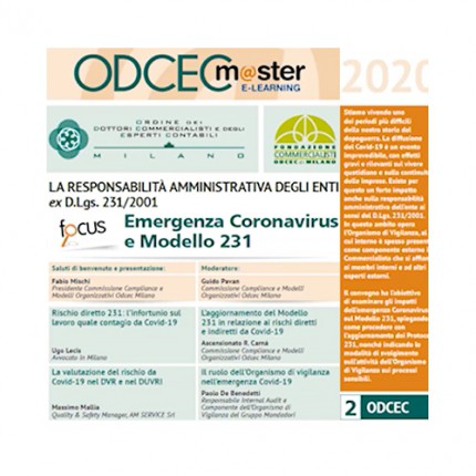Emergenza Coronavirus e modello 231 Emergenza Coronavirus e modello 231