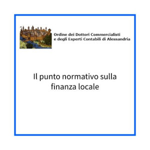 Il punto normativo sulla finanza locale