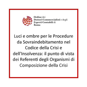 Luci e ombre per le Procedure da Sovraindebitamento nel Codice della Crisi e dell'Insolvenza