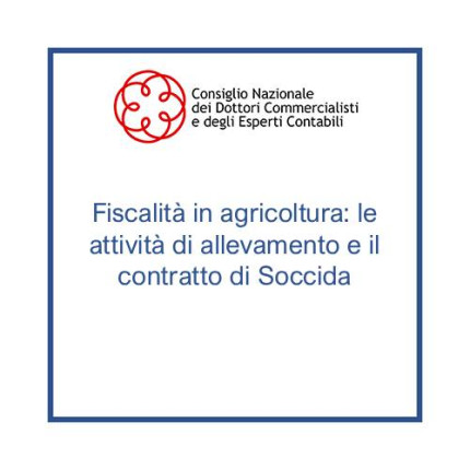 Fiscalità in agricoltura: le attività di allevamento e il contratto di Soccida