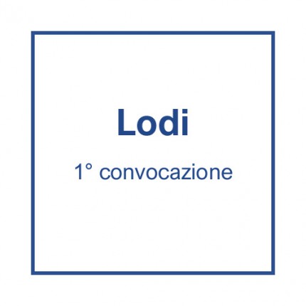 Lodi (1° convocazione) - 27 aprile, ore 7