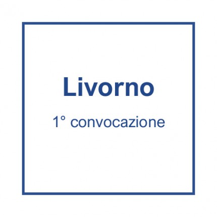 Livorno (1° convocazione) - 27 aprile, ore 7