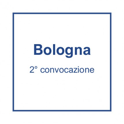 Bologna (2° convocazione) - 30 aprile, ore 9.30