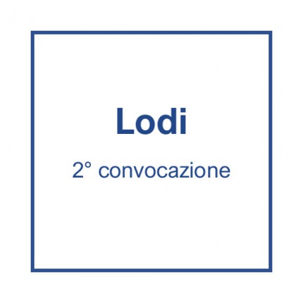 Lodi (2° convocazione) - 28 aprile, ore 14.30
