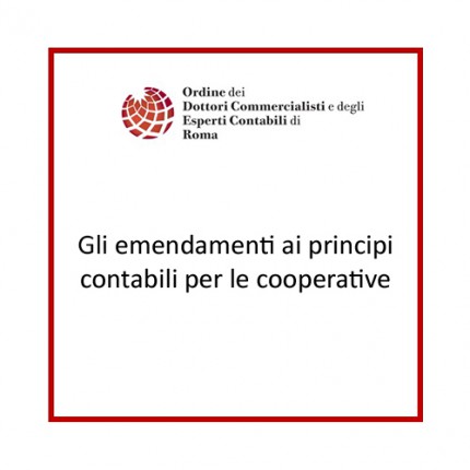 Gli emendamenti ai principi contabili per le cooperative Gli emendamenti ai principi contabili per le cooperative