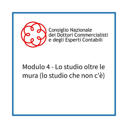 Modulo 4 - Lo studio oltre le mura (lo studio che non c'è) Modulo 4 - Lo studio oltre le mura (lo studio che non c'è)