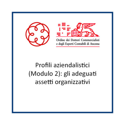 Profili aziendalistici (Modulo 2): gli adeguati assetti organizzativi