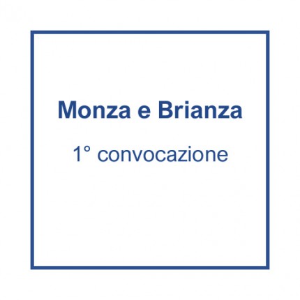 Monza e Brianza (1° convocazione) - 24 aprile, ore 7
