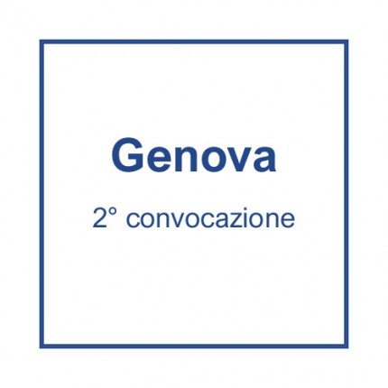 Genova (2° convocazione) - 14 maggio, ore 15