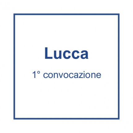 Lucca (1° convocazione) - 8 maggio, ore 7
