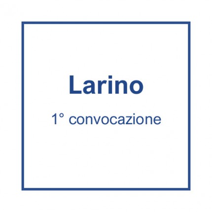 Larino (1° convocazione) - 29 aprile, ore 7