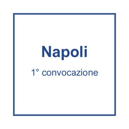 Napoli (1° convocazione) - 29 aprile, ore 7